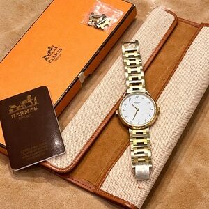 Hermès Arceau Dual-Tone Bracelet Watch